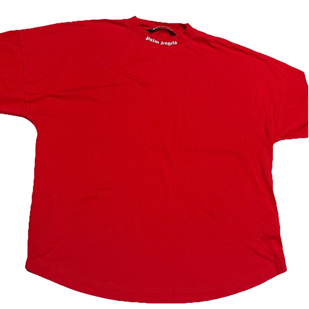 Palm Angels Vibrant Red Short Sleeve Shirt